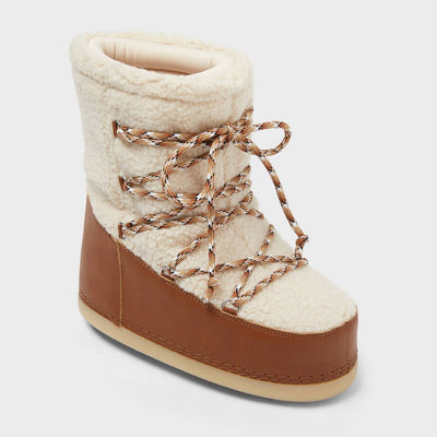 New - Women’s Zenita Boots with Memory Foam Insole - Universal Thread™ Cognac 6
