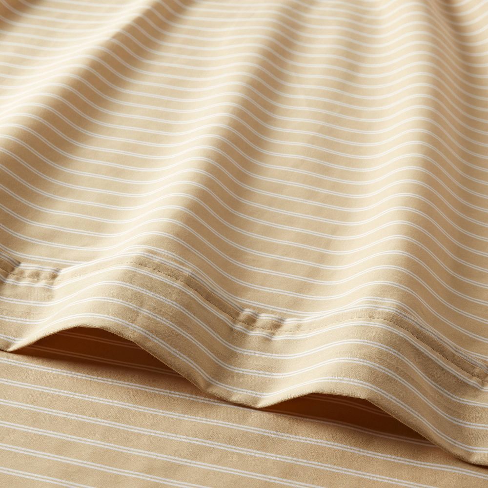 New - Twin/Twin XL 400 Thread Count Performance Sheet Set Yellow Stripe - Threshold™