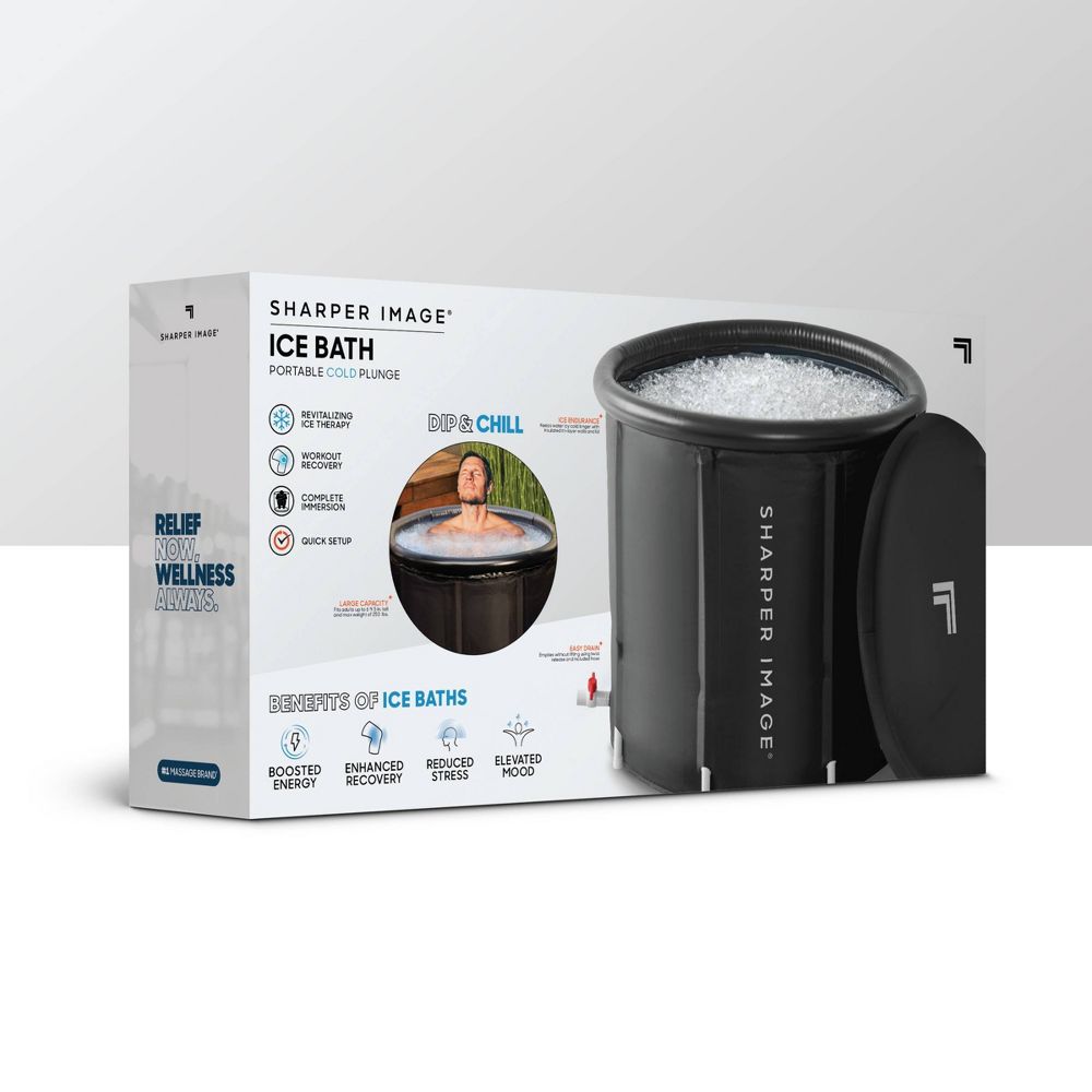 New - Sharper Image 31.5" x 29.5" Ice Bath Portable Cold Plunge
