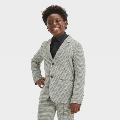 Open Box - Boys' Houndstooth Knit Blazer - Cat & Jack Cat & JackBullseye Deals