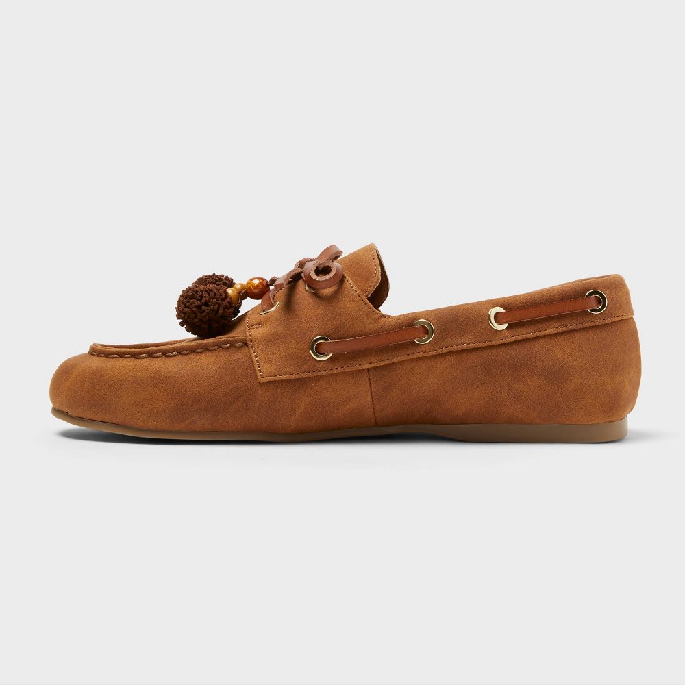 New - Women’s Midge Flats with Memory Foam Insole - Universal Thread™ Chestnut 7
