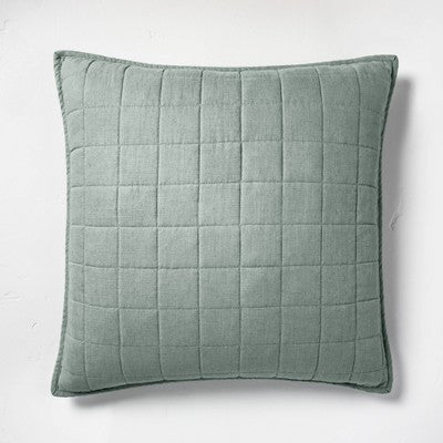 New - Casaluna Pillow Sham Linen-Blend OEKO-TEX Minimalist CasalunaBullseye Deals