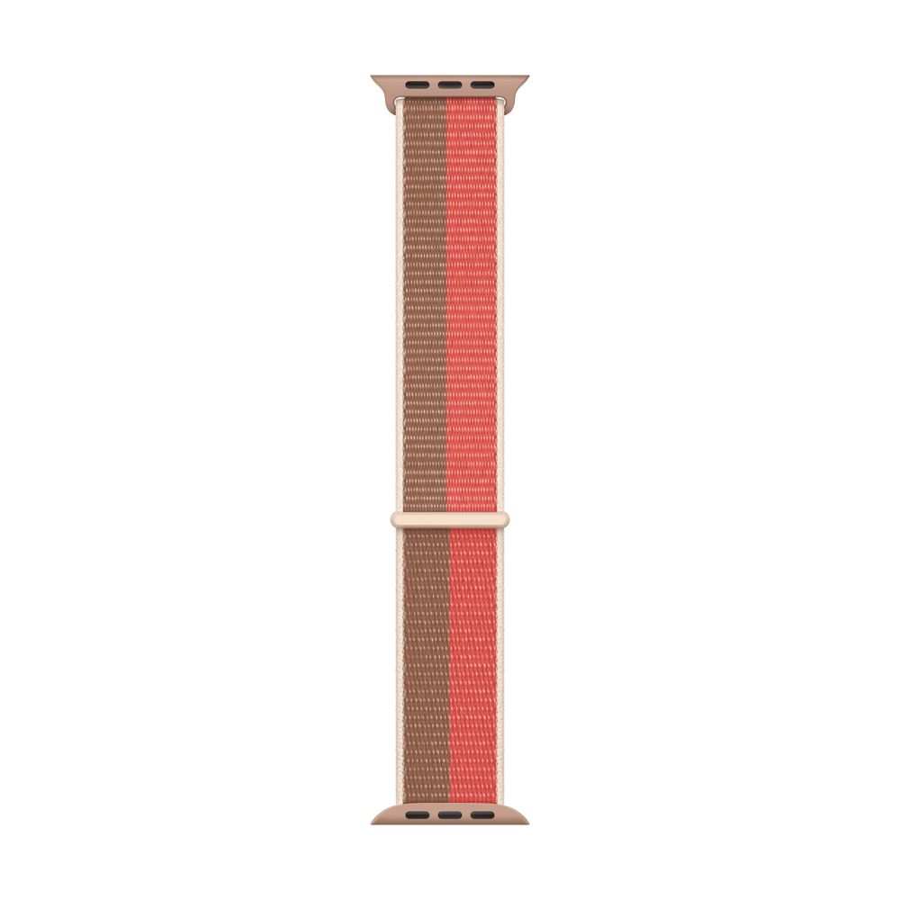 New - Apple Watch 41mm Pink Pomelo/Tan Sport Loop