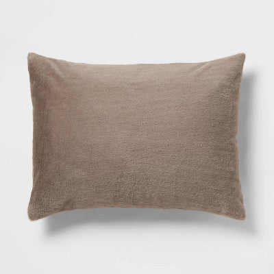 New - Threshold Luxe Faux-Fur Comforter & Sham Set Lightweight ThresholdBullseye Deals