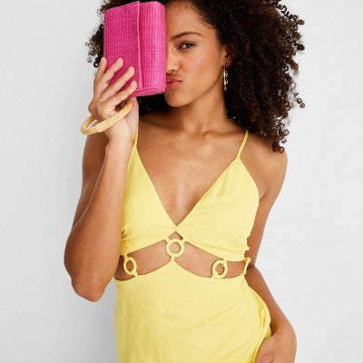 New - Women's Sleeveless Ring Detail Maxi Dress - Future Collective with Jenee Naylor Future Collective with Jenee NaylorBullseye Deals