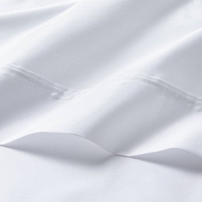 New - Threshold 500 Thread Count Cotton Blend Sateen 4PC Sheet Set Year-Round ThresholdBullseye Deals