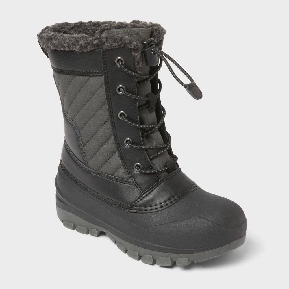 Open Box - Kids' Skylar Easy-On Winter Boots - All In Motion™ Black 13