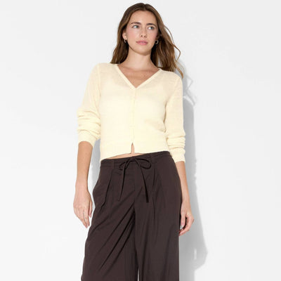 New - Women's V-Neck Cardigan - Wild Fable™ Cream XS