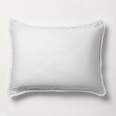 New - Casaluna 1-Piece Pillow Sham Linen-Blend OEKO-TEX Soft Feel CasalunaBullseye Deals
