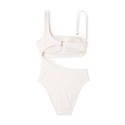 New - Shade & Shore Women's One Shoulder One Piece Swimsuit Cutout Monokini Shade & ShoreBullseye Deals