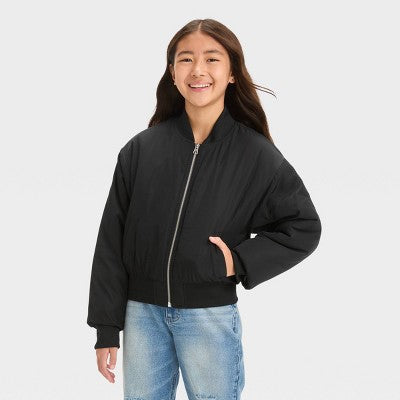 New - Art Class Kids Zip-Up Cropped Winter Heavyweight Bomber Jacket Art ClassBullseye Deals