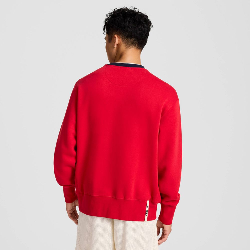 New - Champion Men's Double Ribbed Sweatshirt - Lava Falls S