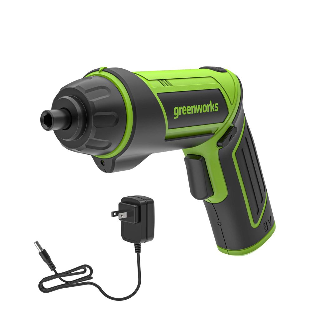 New - Greenworks 8V Screwdriver with 2 bits