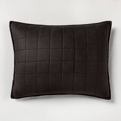 New - Casaluna Pillow Sham Linen-Blend OEKO-TEX Quilted CasalunaBullseye Deals