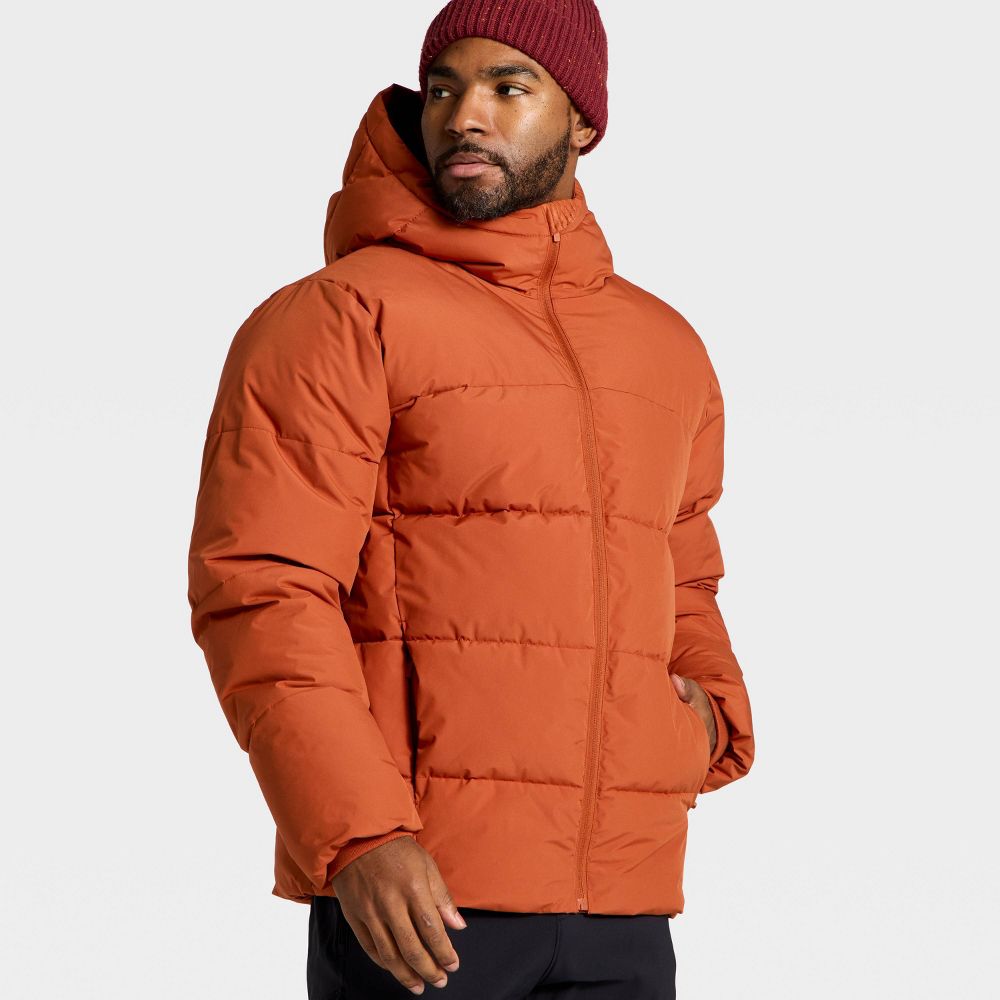 New - Men's Heavy Puffer Jacket - All In Motion™ Rust XL