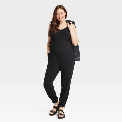 New - Sleeveless Maternity Leisure Jumpsuit - Isabel Maternity by Ingrid & Isabel Isabel Maternity by Ingrid & IsabelBullseye Deals