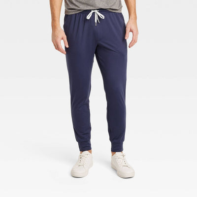 New - Men's Soft Stretch Jogger Pants - All In Motion™ Navy Blue XL: Recycled Polyester, Spandex, Moisture Wicking, Quick Drying