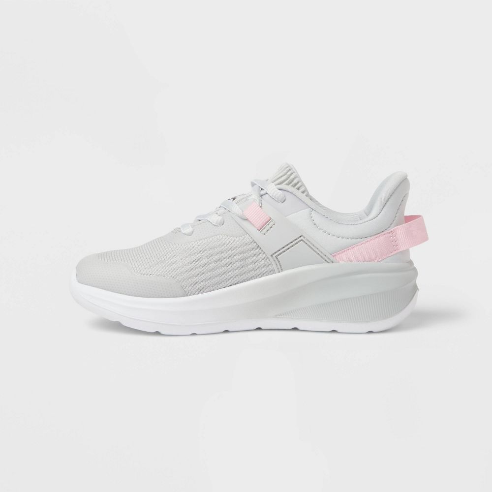 Open Box - Kids' Ira Lace-Up Performance Sneakers - All In Motion™ Gray 5