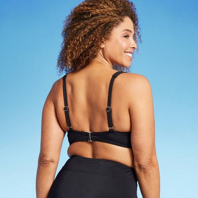 Lands' End Women's Underwire Bikini Top Swimwear UPF 50+ Protection Lands' EndBullseye Deals
