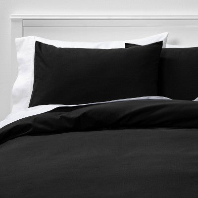 New - Room Essentials Duvet Cover Set Solid Lightweight Versatile OEKO-TEX Room EssentialsBullseye Deals
