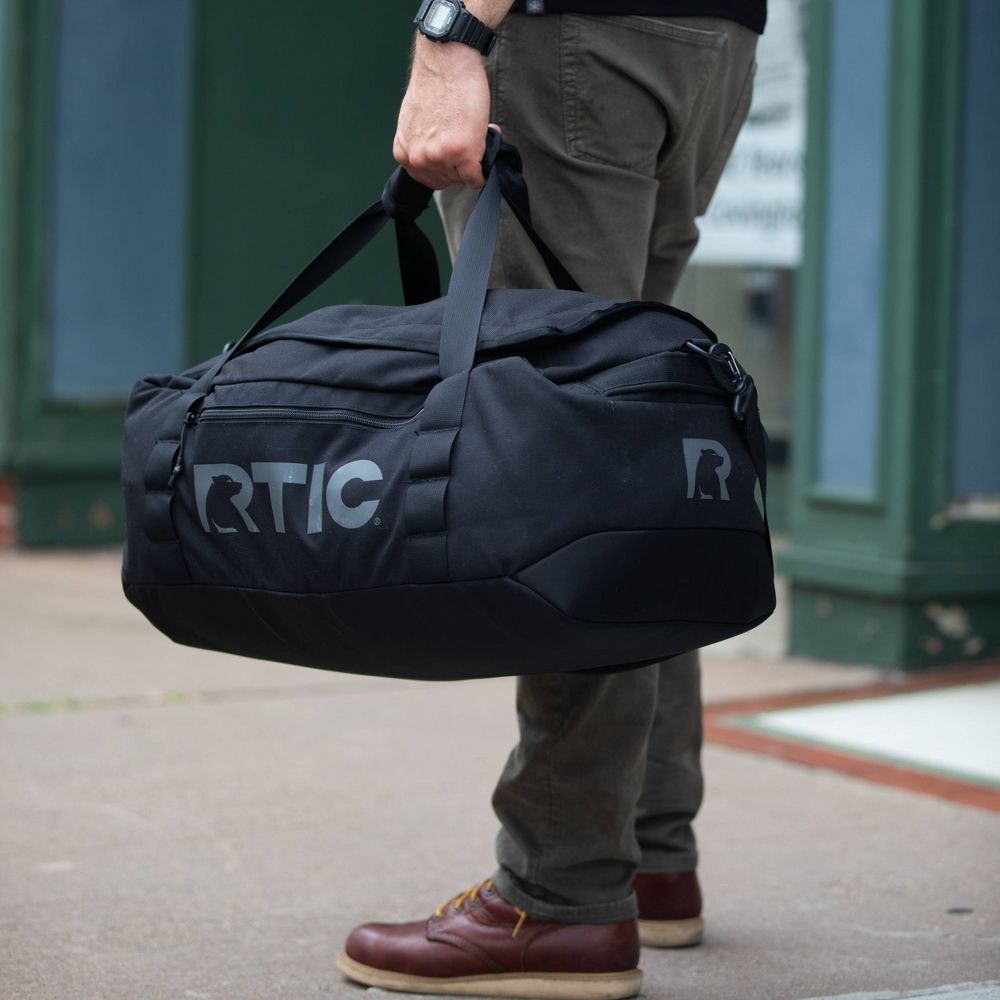 New - RTIC Outdoors Medium Carry On Structured Collapsible Duffel Bag - Black