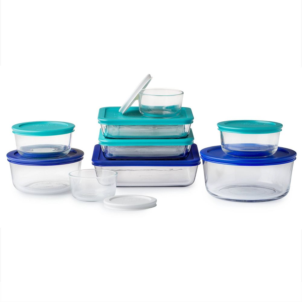 New - Pyrex 18pc Glass Storage Set