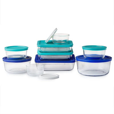 New - Pyrex 18pc Glass Storage Set