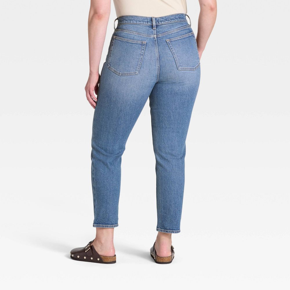 New - Women's Mid-Rise 80's Slim Straight Ankle Jeans - Universal Thread™ Light Wash 8