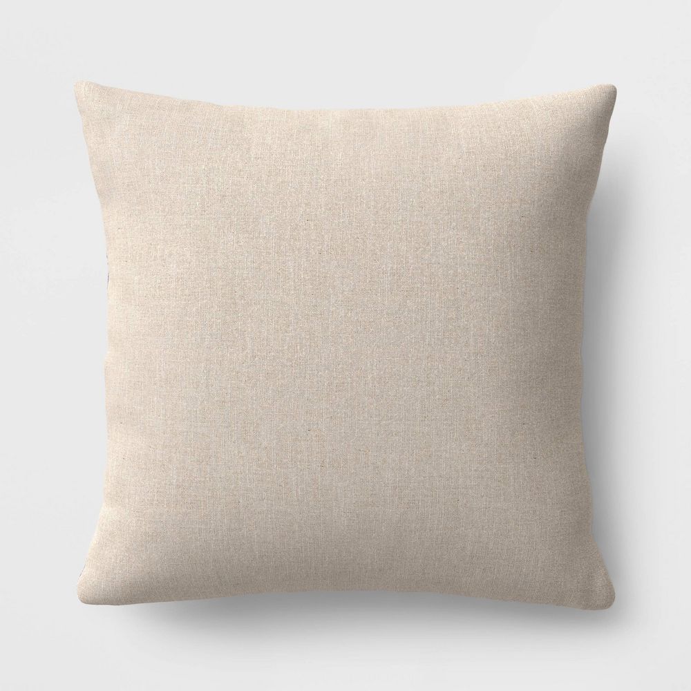 Open Box - Oversized Square Cotton Boucle Reversible Throw Pillow with Linen Blue - Threshold™