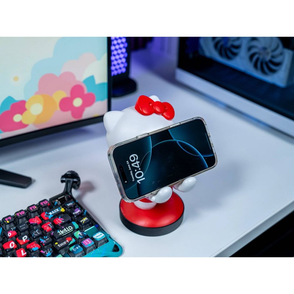 New - Hello Kitty Cable Guy Phone and Controller Holder