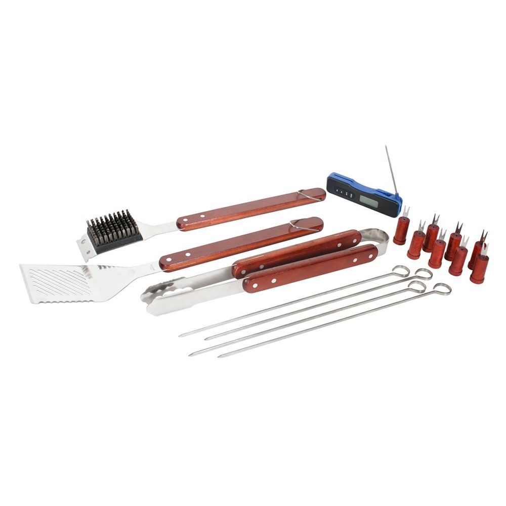 New - 17pc BBQ Stainless Steel Grill Spatula Set Black - Room Essentials™