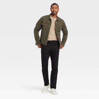 New - Goodfellow & Co Men's Mid Rise Athletic Fit Relaxed Leg Ankle Jeans Midweight Goodfellow & CoBullseye Deals