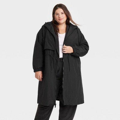 New - A New Day Women's Plus Winter Trench Rain Coat Jacket Adaptive A New DayBullseye Deals
