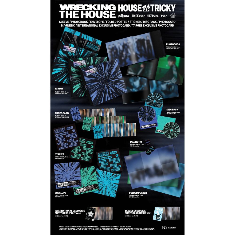 New - xikers - HOUSE OF TRICKY : WRECKING THE HOUSE - HIKER Ver. (CD)
