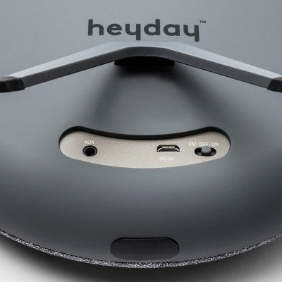 Heyday Round Lightweight Wireless Bluetooth Speaker 16H Playtime 33Ft Range HeydayBullseye Deals