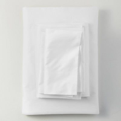 Open Box - 500 Thread Count Washed Supima Sateen Solid Sheet Set - Casaluna CasalunaBullseye Deals