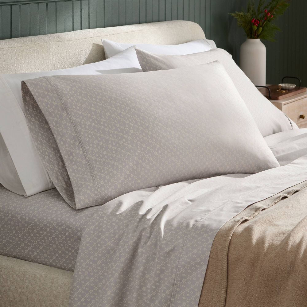 New - Twin/Twin XL 400 Thread Count Christmas Holiday Performance Sheet Set Twinkle Stars - Threshold™