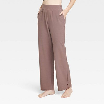 New - Women's Woven High-Rise Straight eg Pants - All In Motion All In MotionBullseye Deals