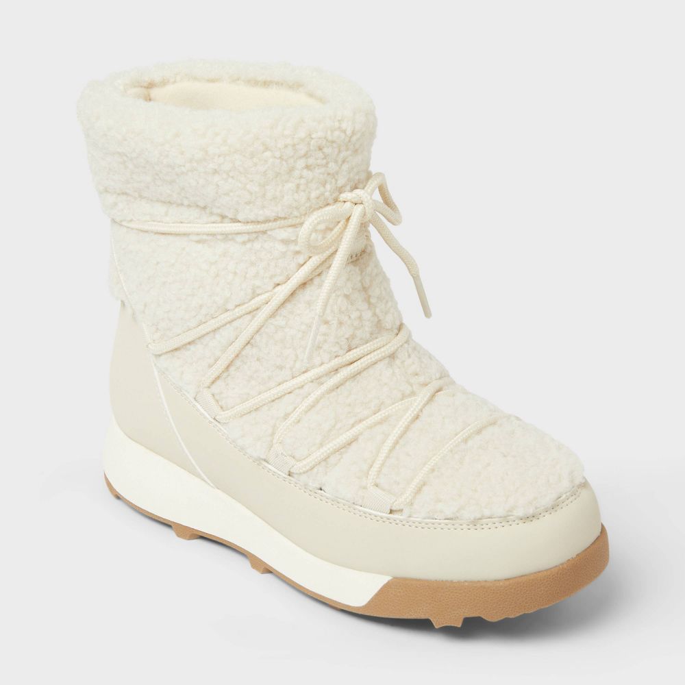 Open Box - Women’s Cara Boots with Memory Foam Insole - All In Motion™ Cream 10