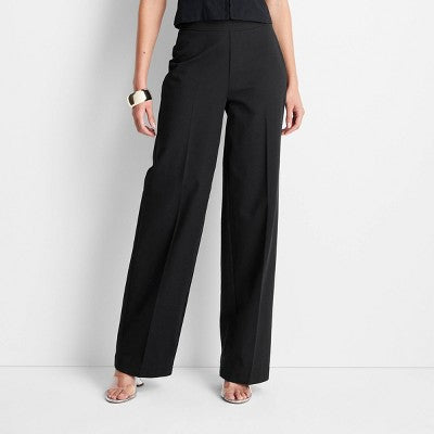 New - Future Collective with Jenee Naylor Women's Regular Fit Full Straight Leg Pants Future Collective with Jenee NaylorBullseye Deals