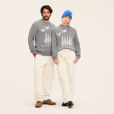Open Box - Adult Scenic Pullover Sweater - Woolrich x Target Heather Gray XXL