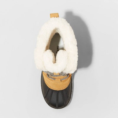 Girls' Kit Leather Winter Boots - Cat & Jack Cat & JackBullseye Deals