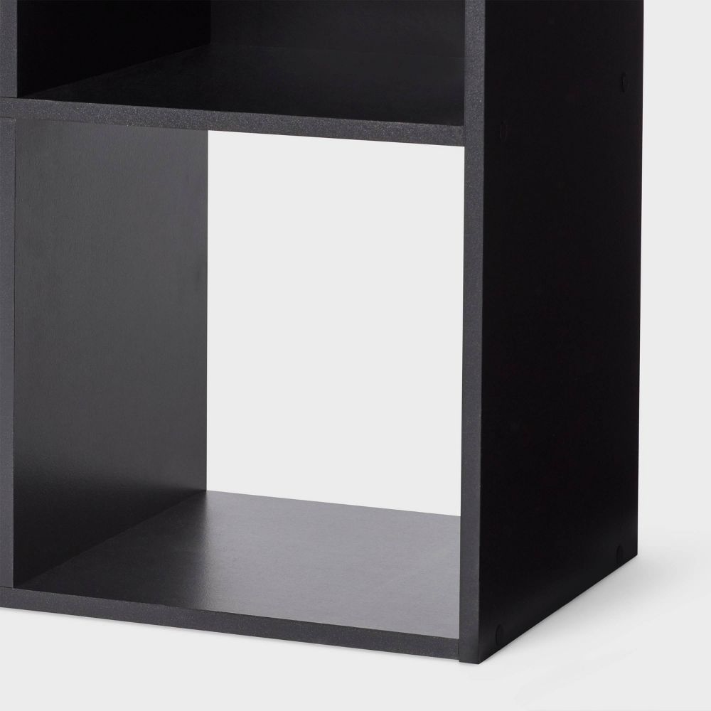New - 11" 4-Cube Book Shelf Black - Brightroom™