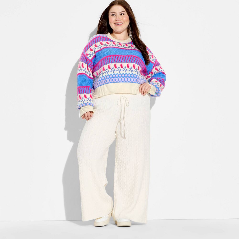 New - Women's Pullover Sweater - Wild Fable™ Floral 1X