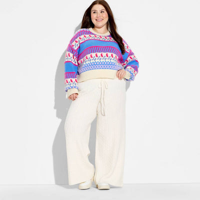 New - Women's Pullover Sweater - Wild Fable™ Floral 1X