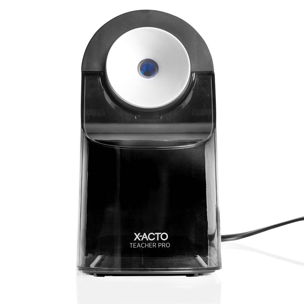 Open Box - X-ACTO TeacherPro Electric Pencil Sharpener with Auto Adjust Dial and SafeStart Motor: Electronic Sharpener for Pencils