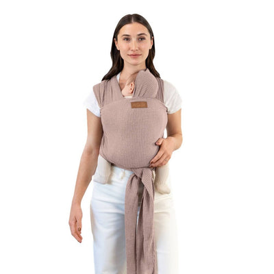 New - Moby Classic Wrap Waffle Knit Baby Carrier - Sandstone