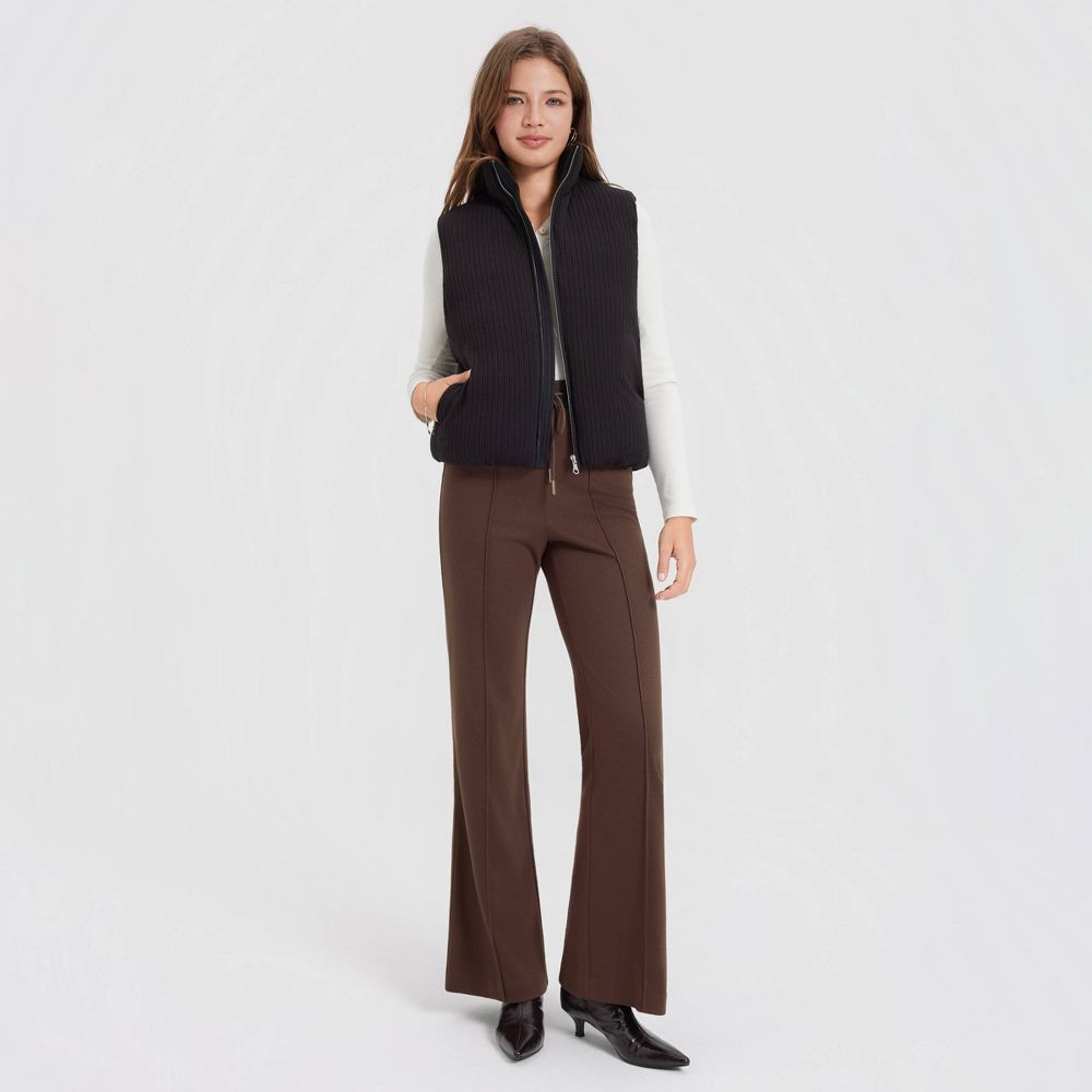 New - Women's Mid-Rise Lounge Pull-On Pants - A New Day™ Brown S