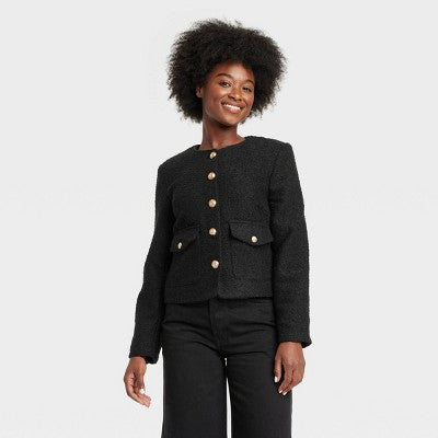 Women's Button-Front Jacket Universal ThreadBullseye Deals
