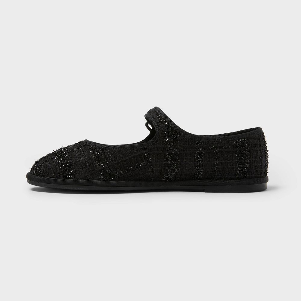 New - Women’s Halston Flats with Memory Foam Insole - Universal Thread™ Black 9.5
